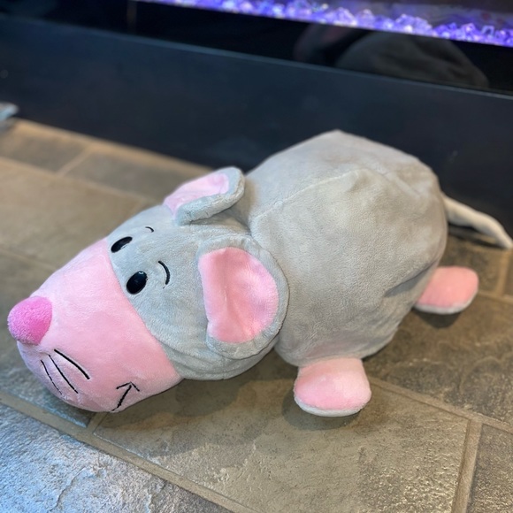 Flip A Zoo Caleb Cat Pink White Sawyer Mouse Gray Pink All Ages 18" Long 2015 - Picture 5 of 9